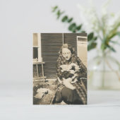 Carte Postale femme de chat (Debout devant)