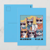 Carte Postale Femme de chat sans enfant dames de chat sans enfan (Devant / Derrière)