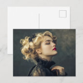 Carte Postale Femme de cirque (Devant / Derrière)