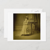 Carte Postale Femme de cirque monstre vintage (Devant / Derrière)