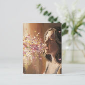 Carte Postale Femme de fièvre du printemps surréaliste (Debout devant)