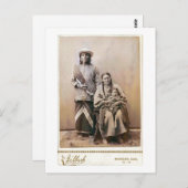 Carte Postale Femme de Grey Bear et papoose 1880 (Devant / Derrière)