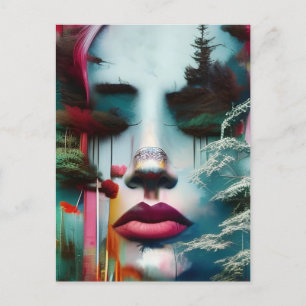 Carte Postale Femme de la forêt