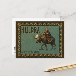 Carte Postale Femme de la forêt Huldra nordique