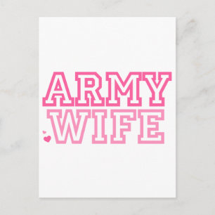 Carte Postale Femme de l'armée (rose)
