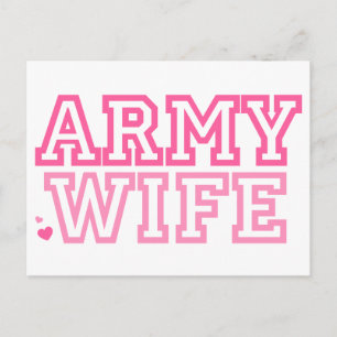 Carte Postale Femme de l'armée (rose)