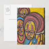 Carte Postale Femme de marché (Devant / Derrière)