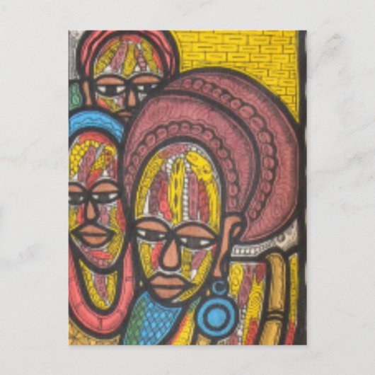 Carte Postale Femme de marché (Devant)