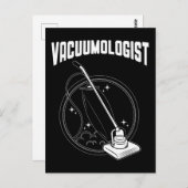 Carte Postale Femme de ménage Aspirateur Nettoyage Concierge (Devant / Derrière)