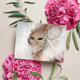 Carte postale Femme De Mystère Carnaval Vénitienne