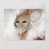 Carte postale Femme De Mystère Carnaval Vénitienne (Devant)