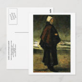 Carte Postale Femme de pêcheur sur la plage, Vincent van Gogh (Devant / Derrière)