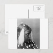 Carte Postale Femme de plusieurs actes : 1907 (Devant / Derrière)