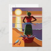 Carte Postale Femme de poisson 2009 (Devant / Derrière)