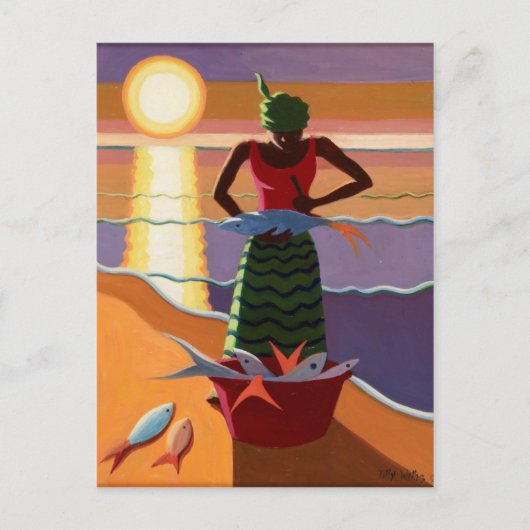 Carte Postale Femme de poisson 2009 (Devant)