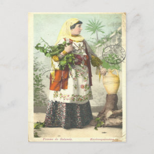 Carte postale Femme de Salamis 1905