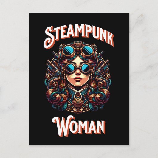 Carte Postale Femme de Steampunk (Devant)