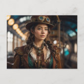 Carte Postale Femme de Steampunk (Devant)