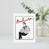 Carte Postale Femme de ver de livre (Debout devant)