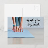 Carte Postale Femme de yoga (Devant / Derrière)