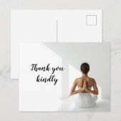 Carte Postale Femme de yoga (Devant / Derrière)