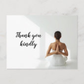 Carte Postale Femme de yoga (Devant)