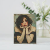 Carte Postale Femme déprimée (Debout devant)