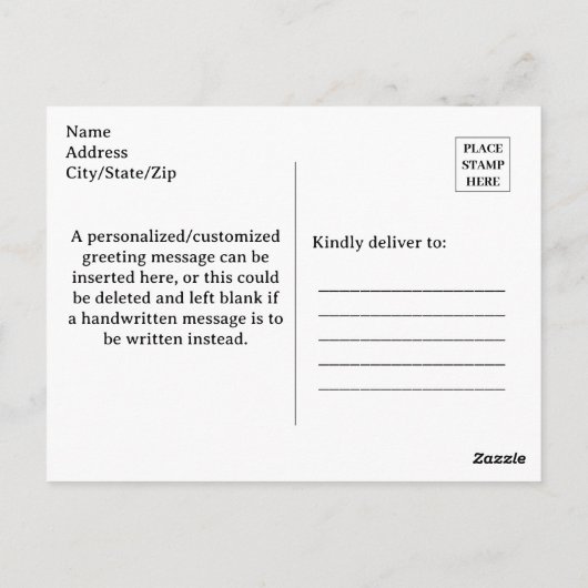 Carte Postale Femme des années 40 Fleurie Merci (Dos)