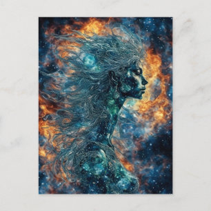 Carte Postale Femme des étoiles