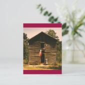 Carte Postale Femme des plaines blanches, années 1940 (Debout devant)