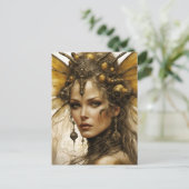 Carte Postale Femme d'insecte Steampunk (Debout devant)