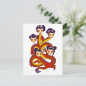 Carte postale Femme Dragon (Debout devant)