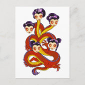Carte postale Femme Dragon (Devant)