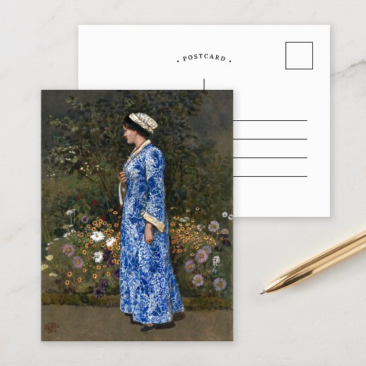 Carte Postale Femme en kimono | Walter Crane