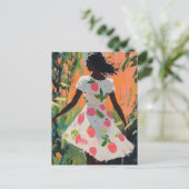 Carte Postale Femme en robe de pomme (Debout devant)