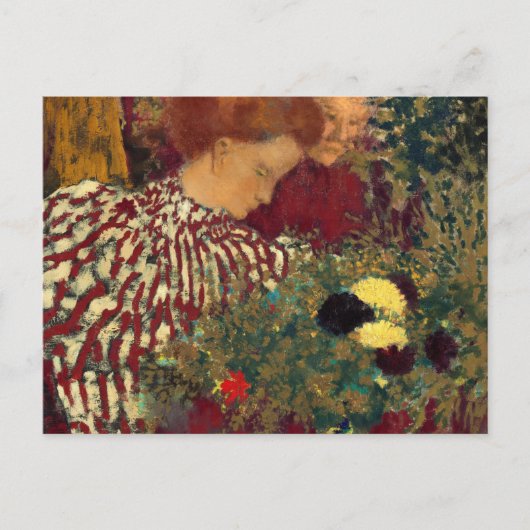 Carte Postale Femme en robe rayée, 1895 par Edouard Vuillard (Devant)