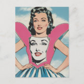 Carte Postale Femme en robe unique (Devant)