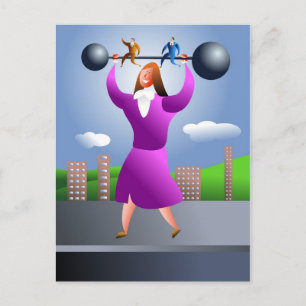 Carte Postale Femme forte