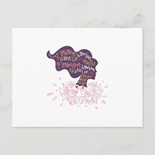 Carte Postale Femme forte (Devant)