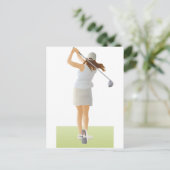 Carte Postale Femme Golfer (Debout devant)