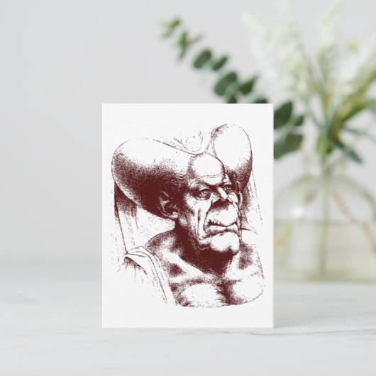 Carte Postale femme grotesque (Debout devant)