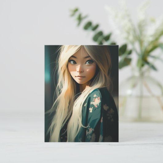 Carte Postale Femme Haïred longue (Debout devant)