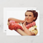 Carte Postale Femme Hawaii vintage Retro Vacances (Devant / Derrière)
