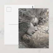 Carte Postale Femme Imaginaire (Devant / Derrière)