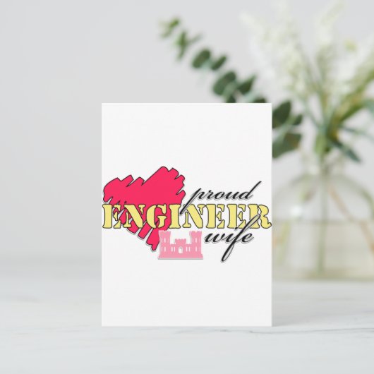 Carte Postale Femme ingénieur (Debout devant)