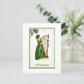 Carte Postale Femme Jouant À La Harpe (Debout devant)