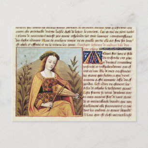 Carte Postale Femme jouant à la viole