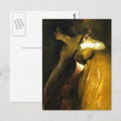 Carte Postale Femme Jouant Au Cello (Devant / Derrière)