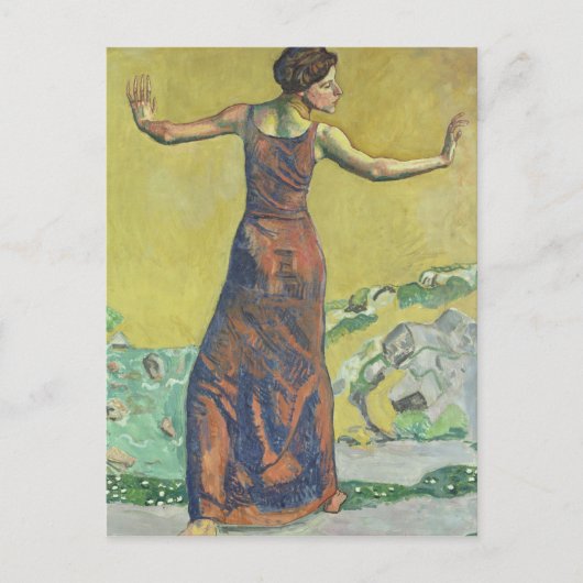 Carte Postale Femme Joyeuse (Devant)