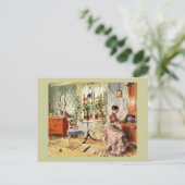 Carte Postale Femme lisant une lettre (Debout devant)